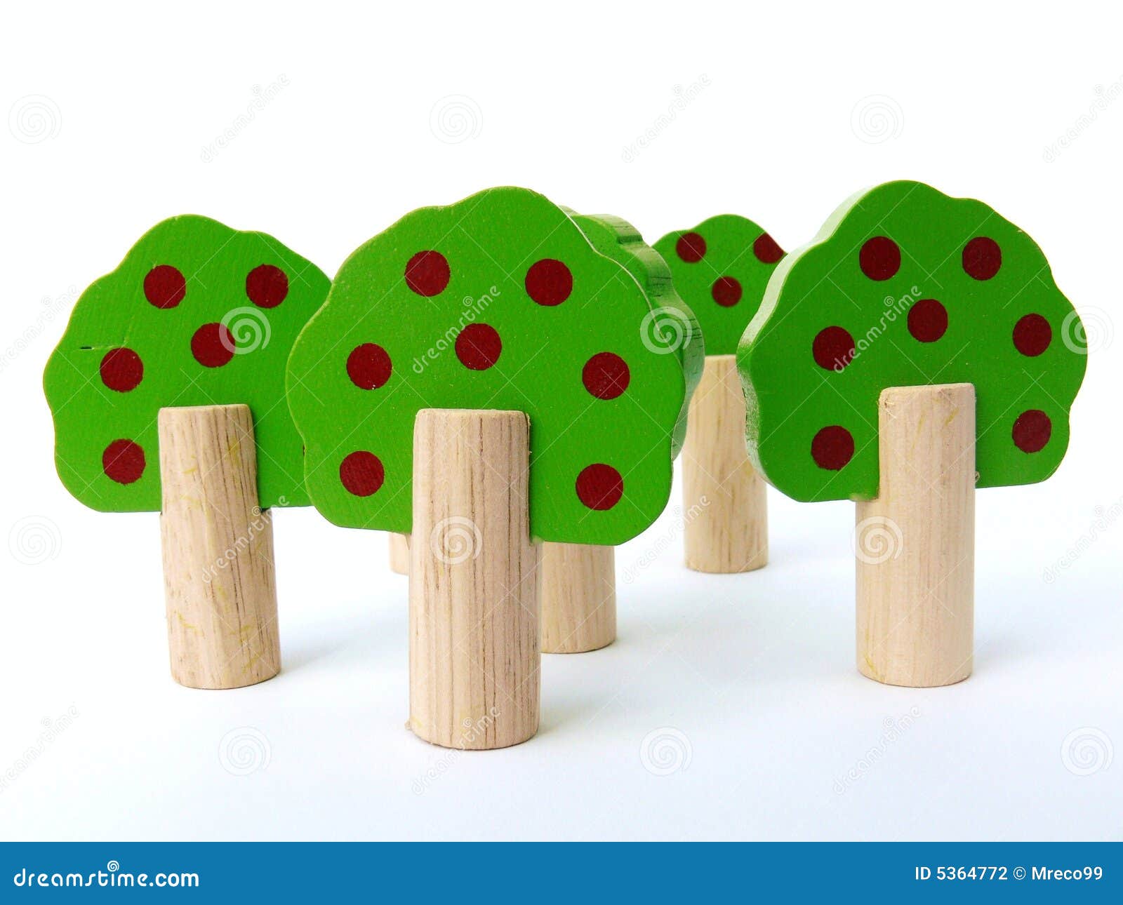 Wooden Toy Trees Stock Photography Image 5364772