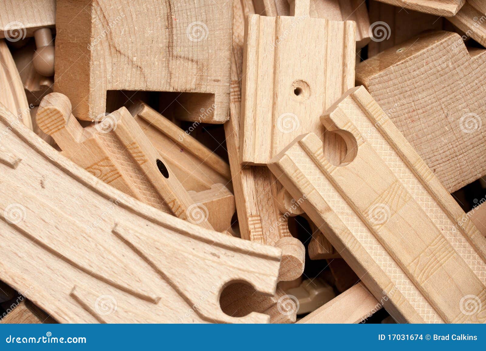 Wooden train tracks stock photo. Image of background ...