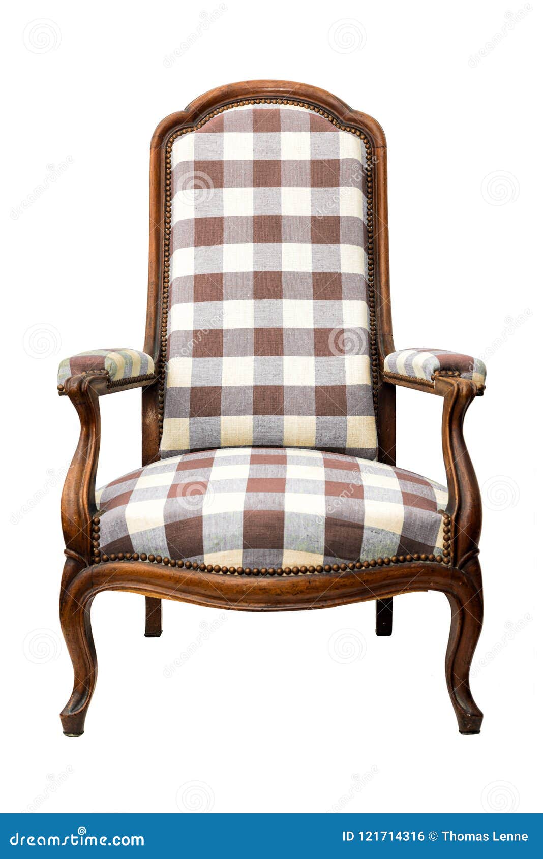 Wooden vintage armchair stock photo. Image of square 121714316