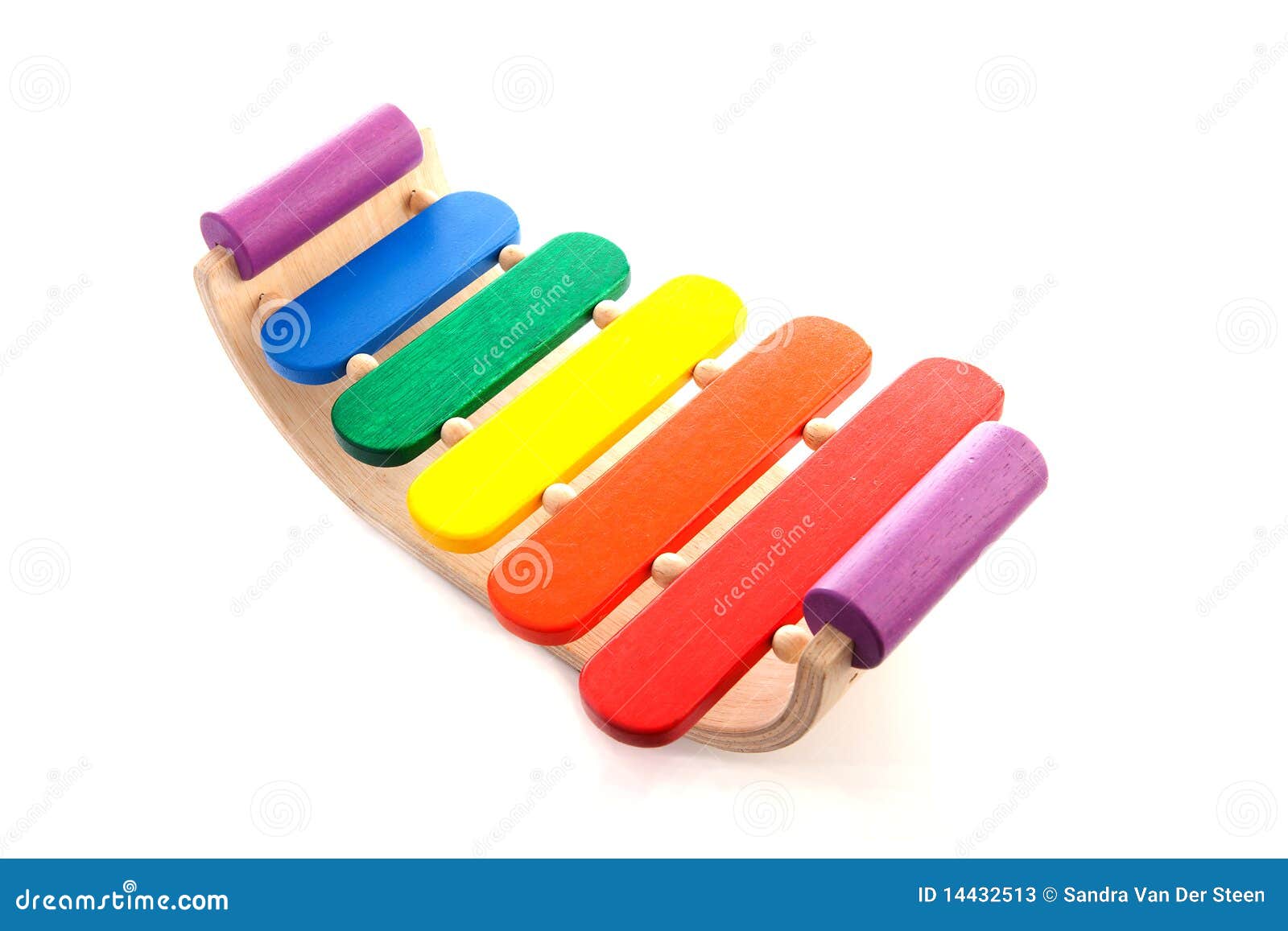 Wooden xylophone stock image. Image of rainbow, performance 14432513