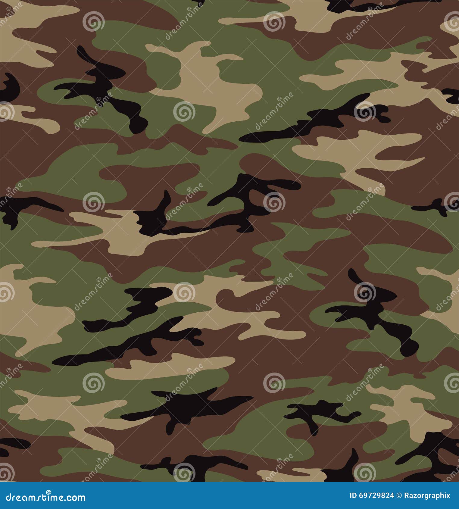 Seamless Camouflage for Army, Hunting and Other Use. White Snow