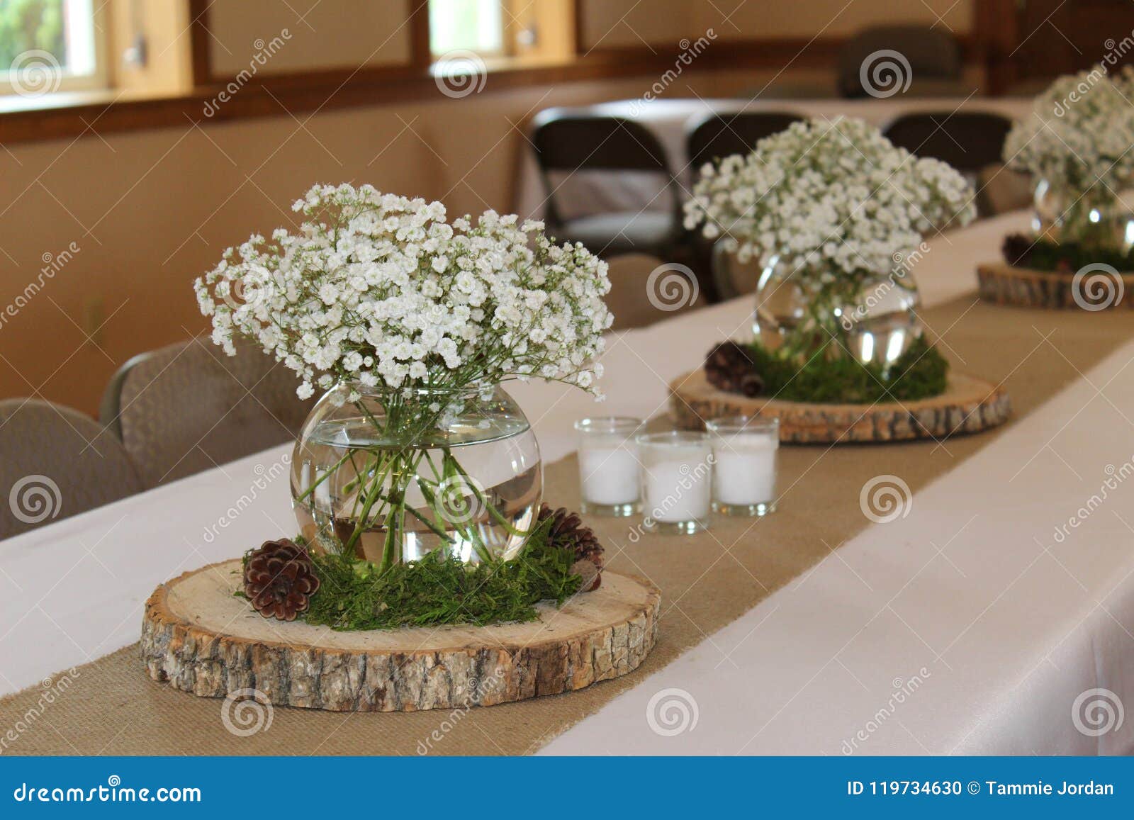 woodland centerpieces baby shower