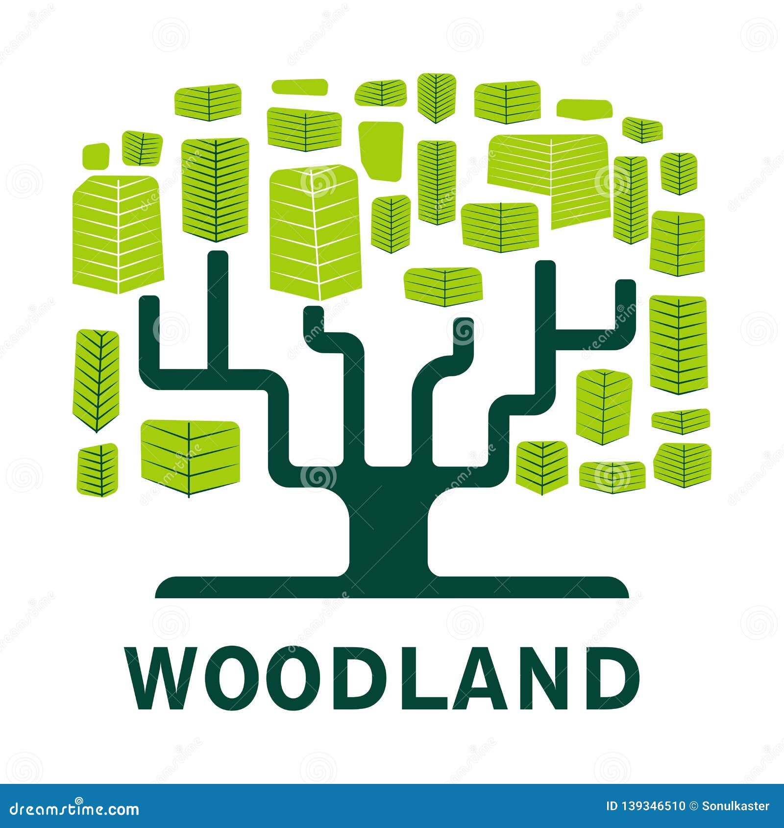 woodland  icon tree forest ecology and environment