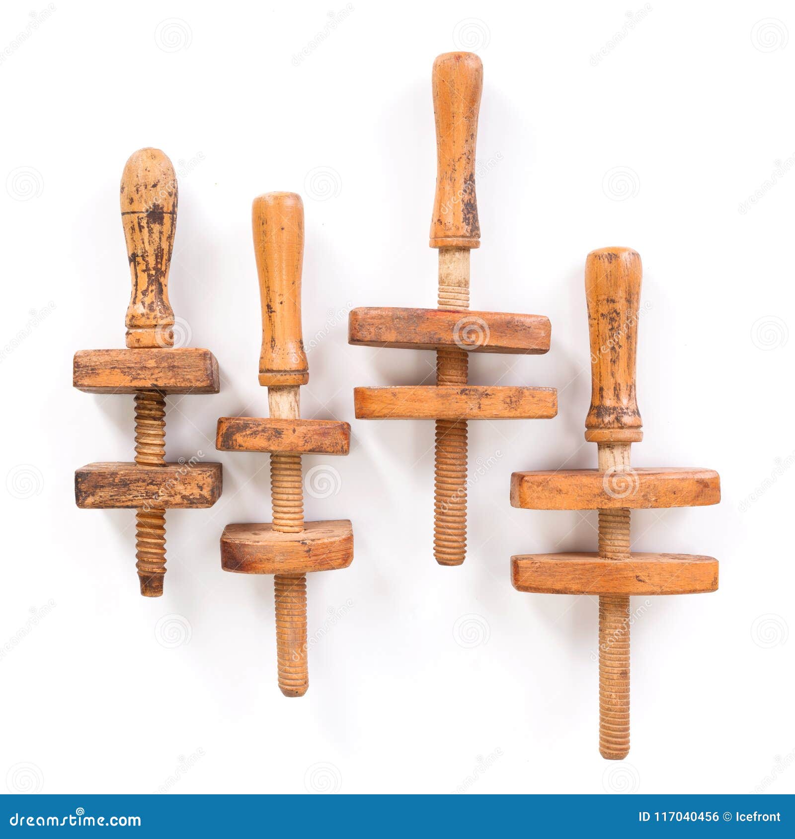 Wooden Clamps Royalty-Free Stock Image | CartoonDealer.com #117040456