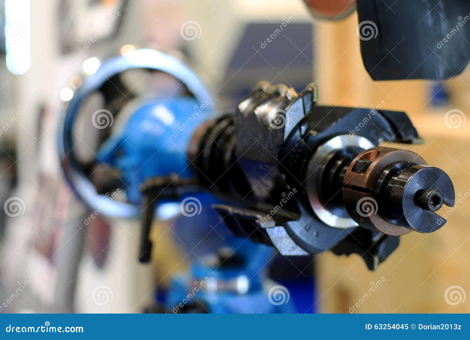 Woodworking machine stock image. Image of distribution - 63254045