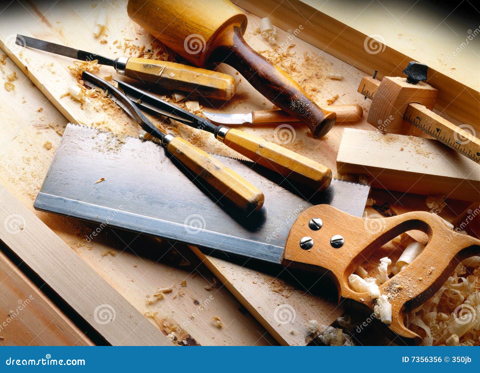 Woodworking Tools Royalty Free Stock Image - Image: 7356356