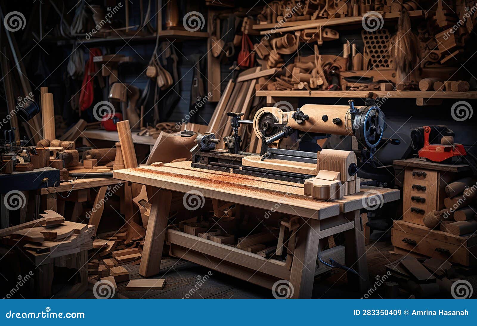 Woodworking Wonderland, Crafting with Precision and Passion. Generative(08)