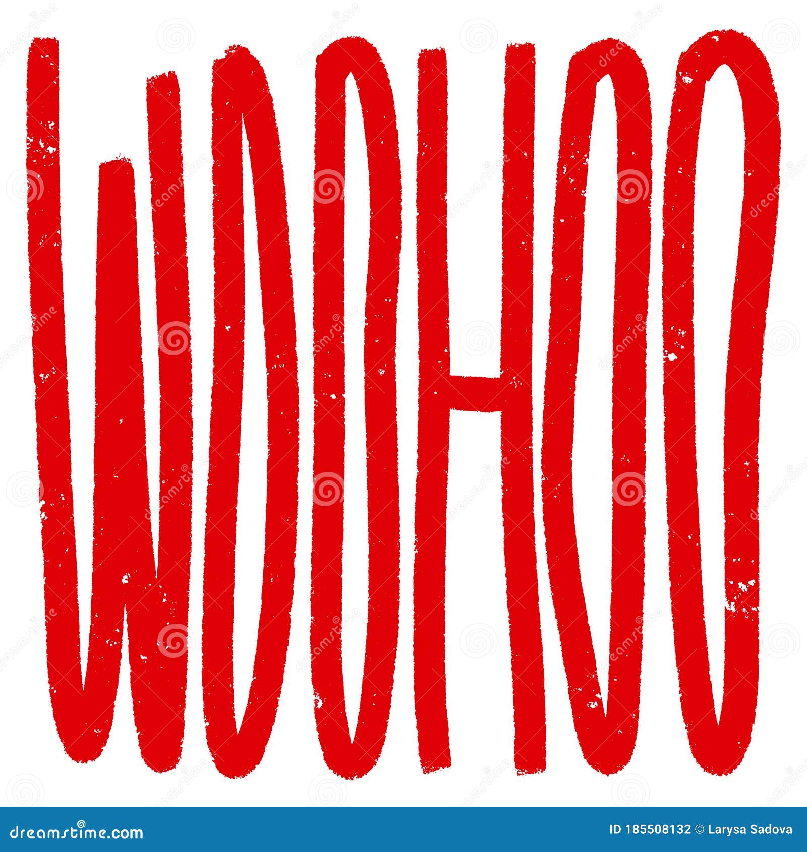 Woohoo Vector Lettering On Pink Background 196504039