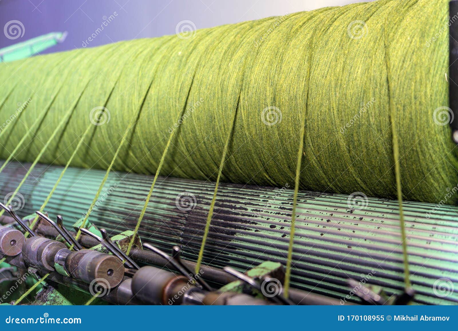 wool bobbin making machine. traditional woolen factory