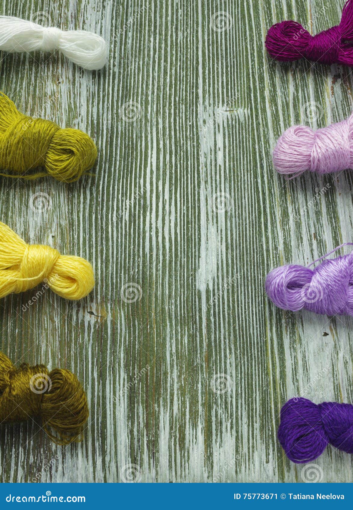Wool thread for embroidery stock image. Image of material 75773671