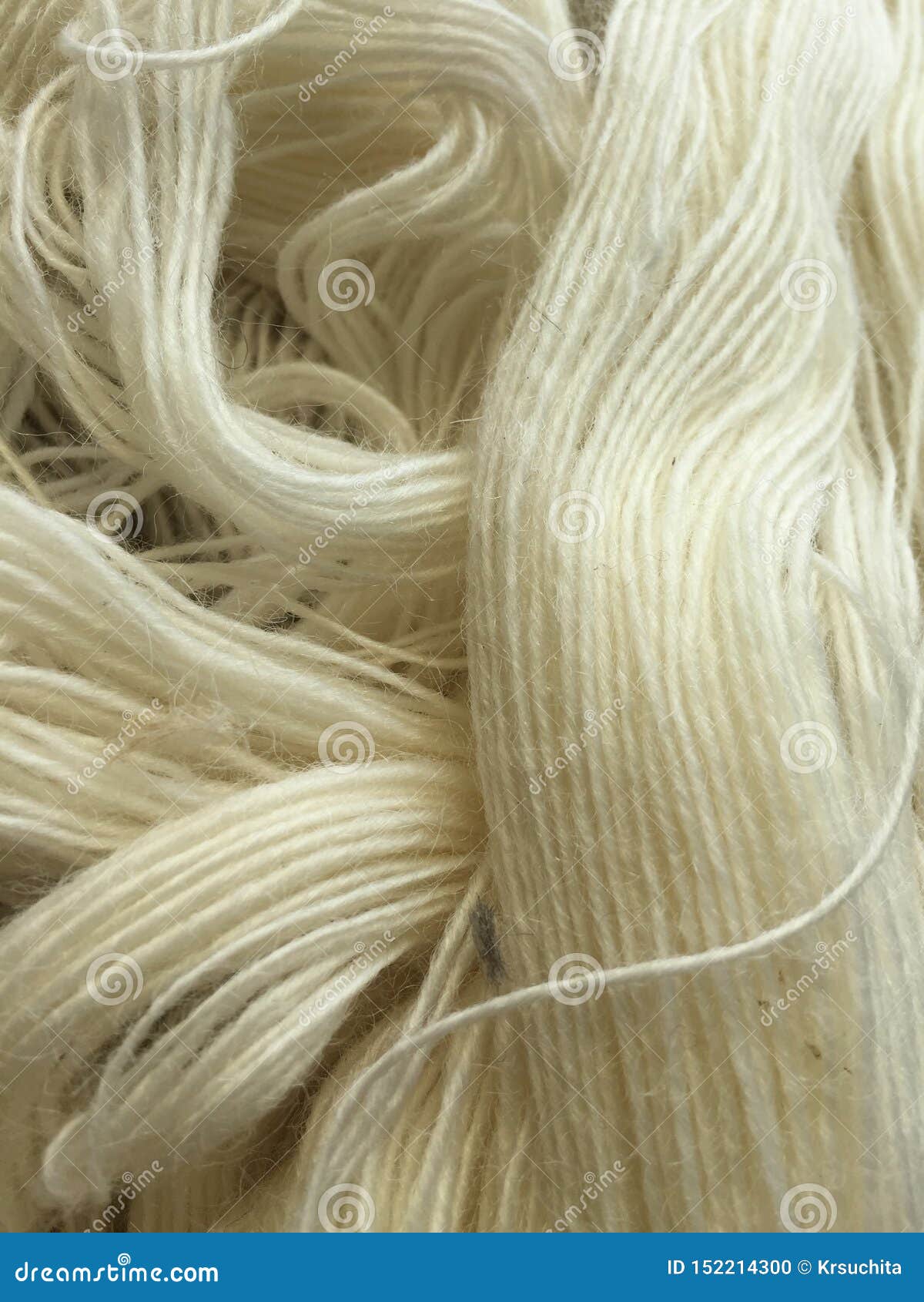 Wool yarn hank stock photo. Image of weaving, yarn, natural 152214300