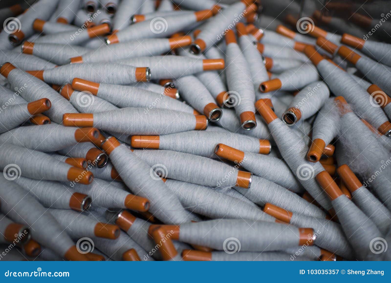 Woolen mill spindles stock image. Image of spindles 103035357