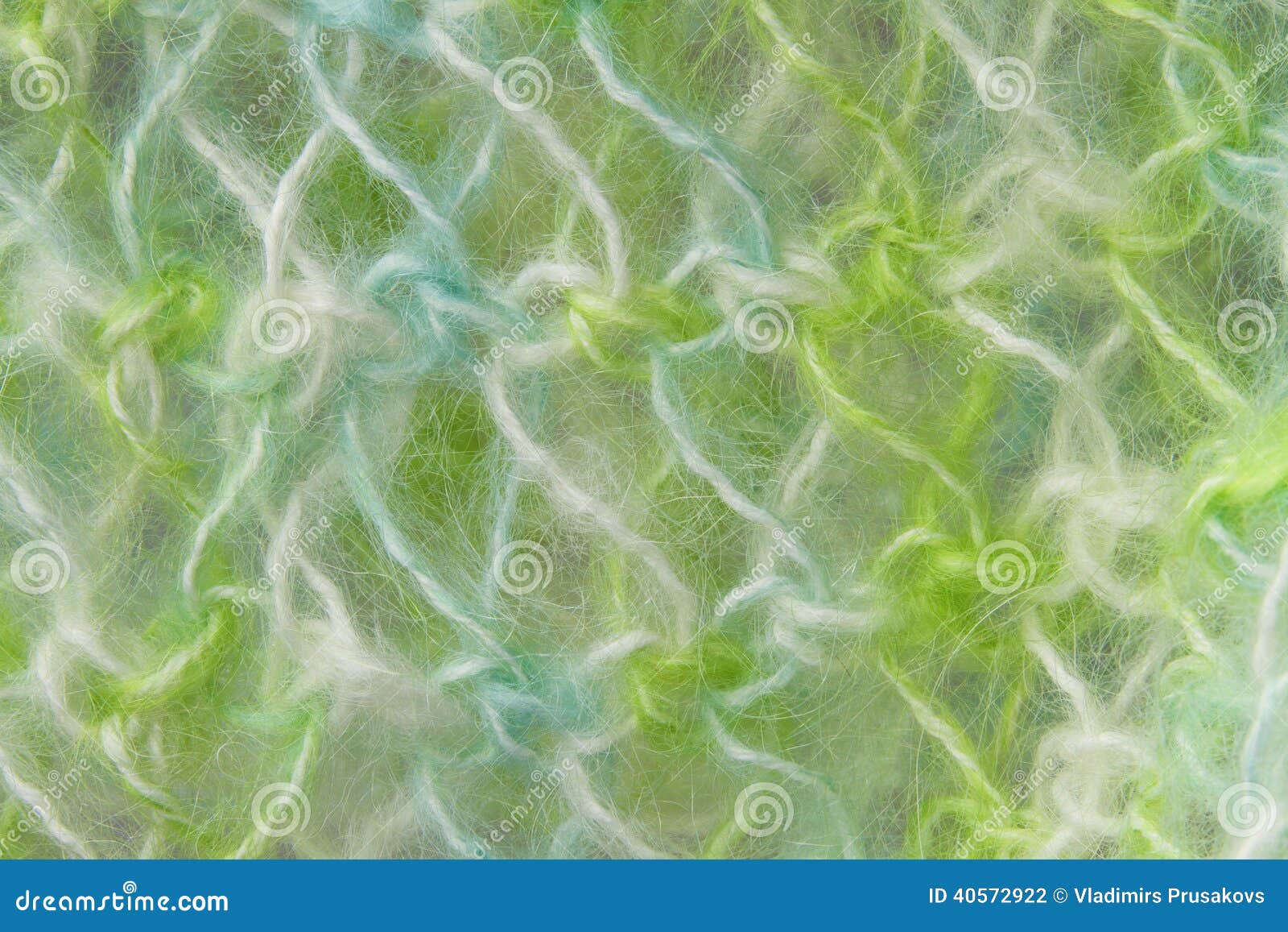 Woolen Texture Background, Knitted Wool Fabric, Green Hairy Fluffy