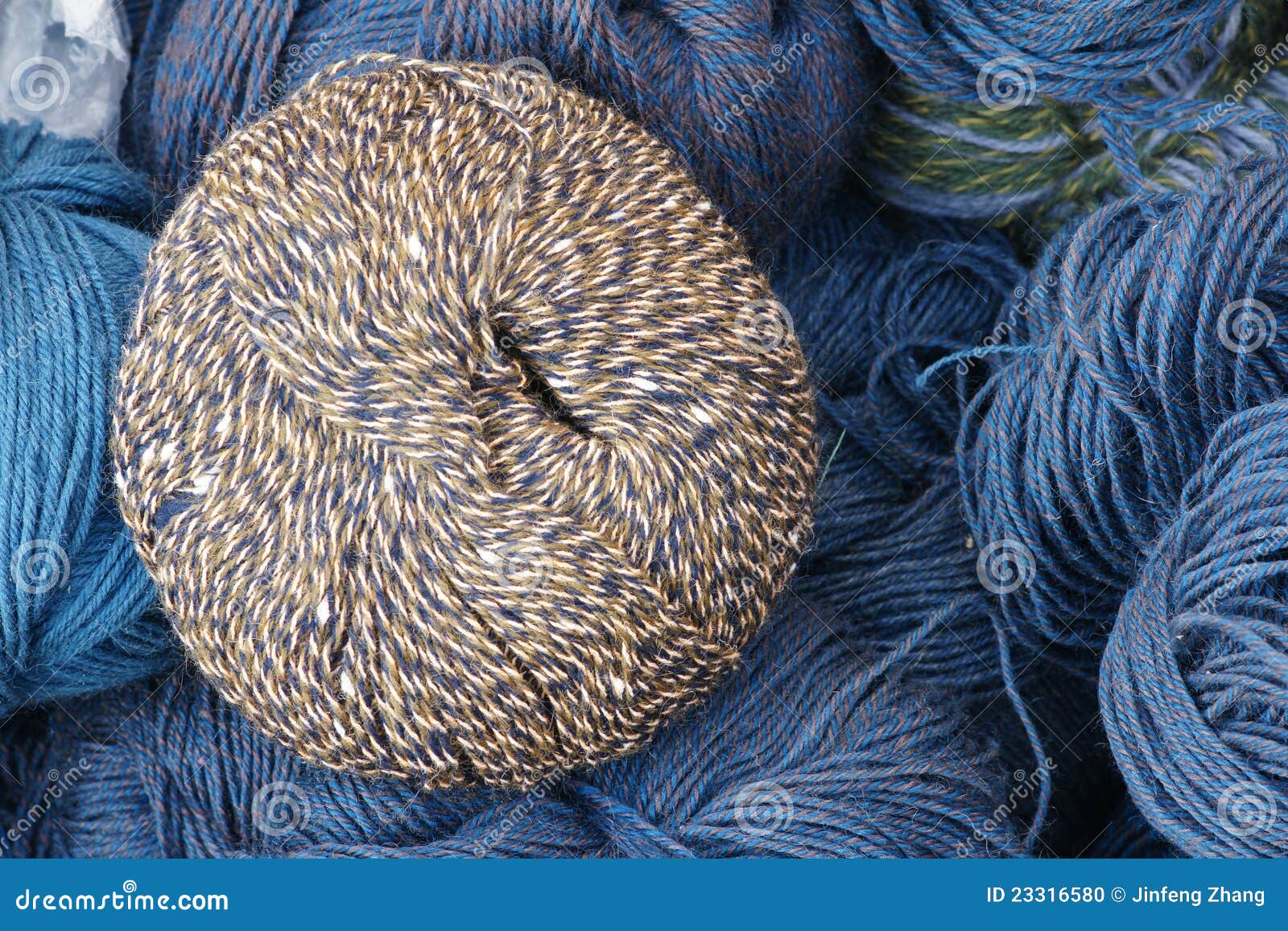 Woolen yarn ball stock photo. Image of string, macro 23316580
