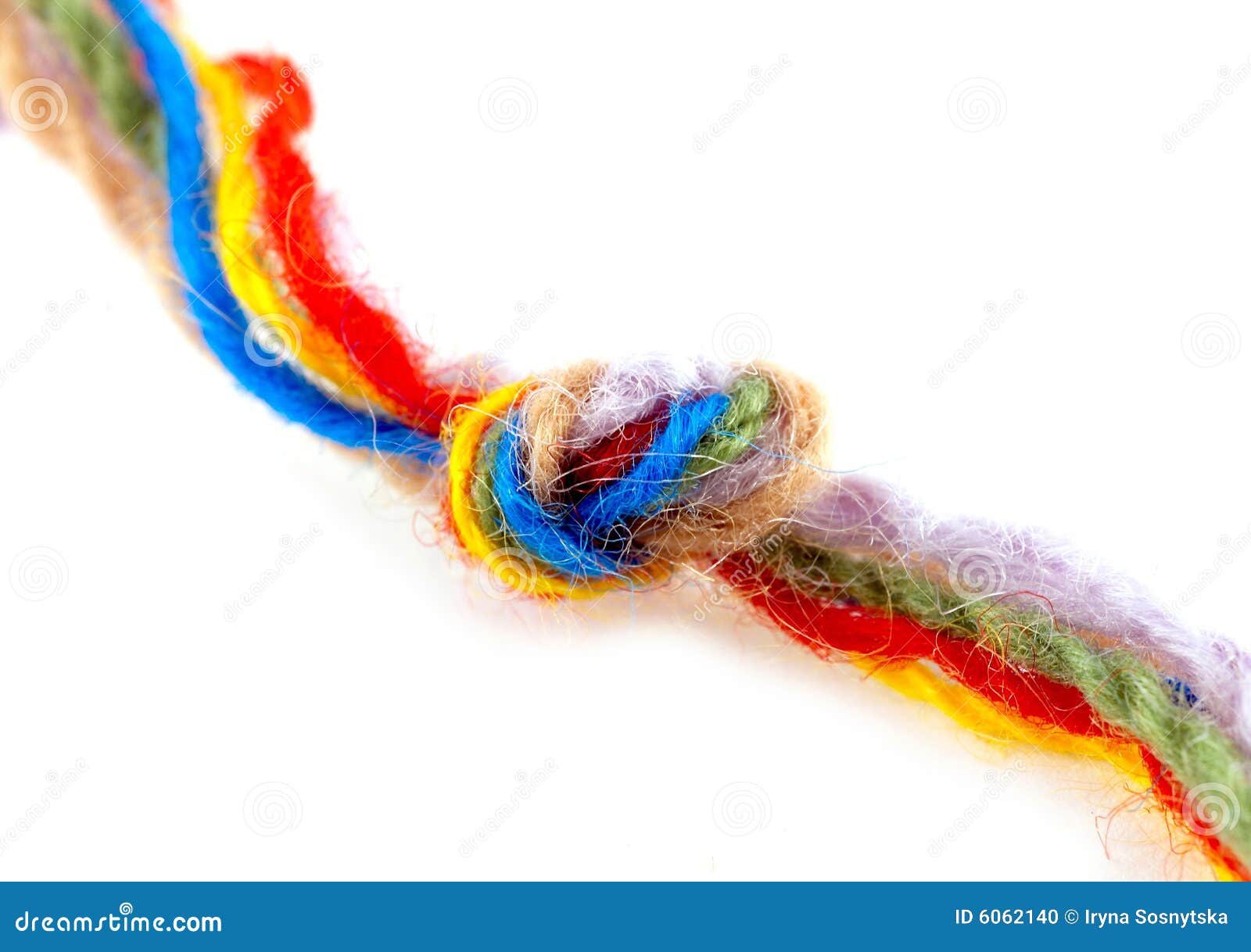 Woolen yarn with knot stock photo. Image of isolated, craft 6062140