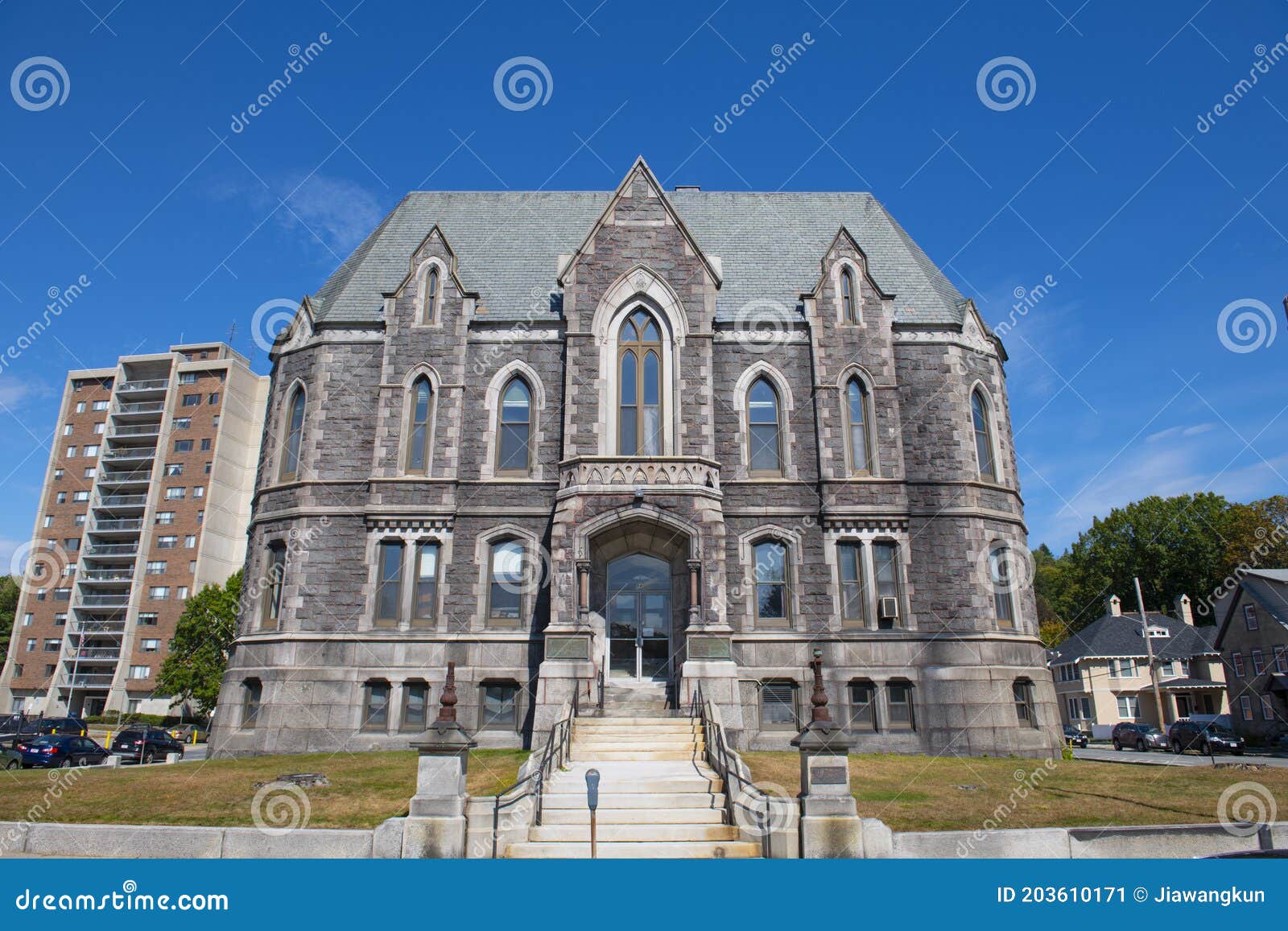 worcester county courthouse, fitchburg, massachusetts, usa