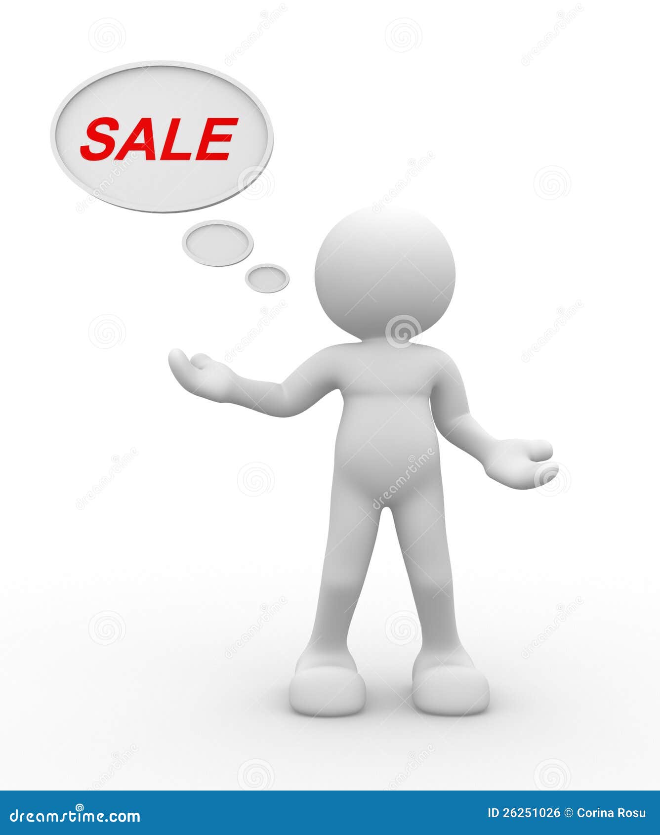 3d people - man, person and word Sale.