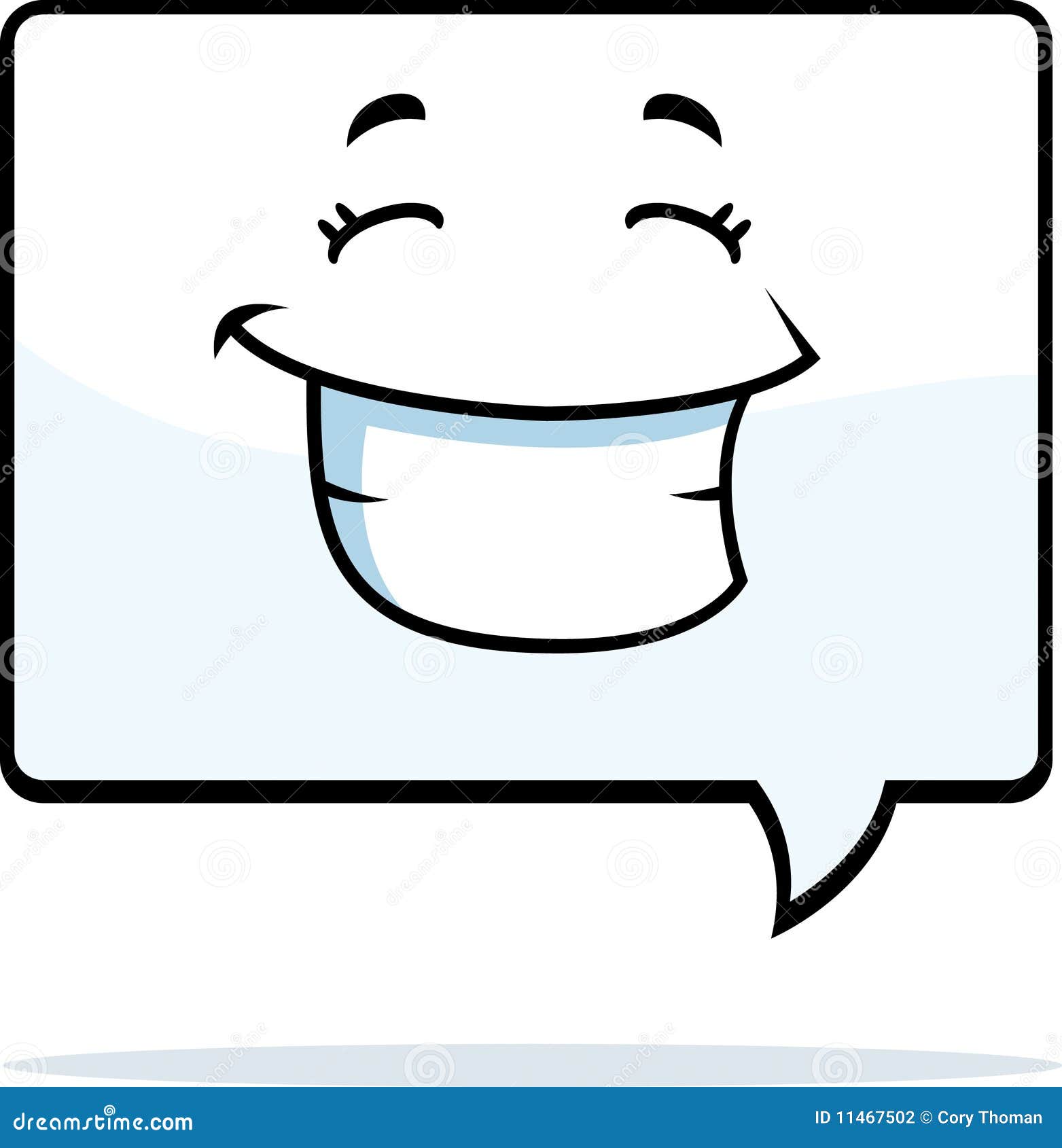 Word Balloon Smiling stock vector. Illustration of cloud 11467502