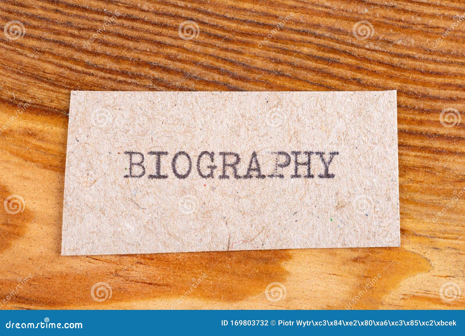 biography word means