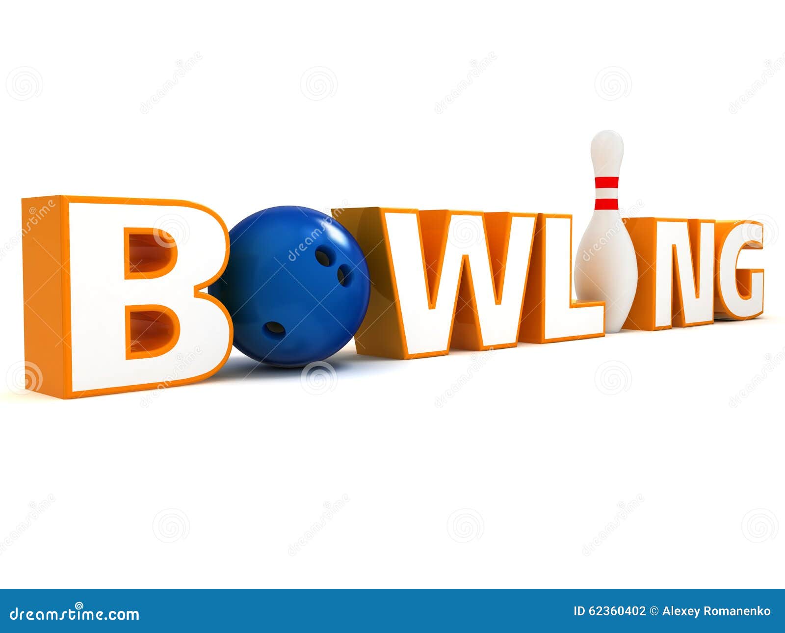 Word Bowling stock illustration. Illustration of letter 62360402