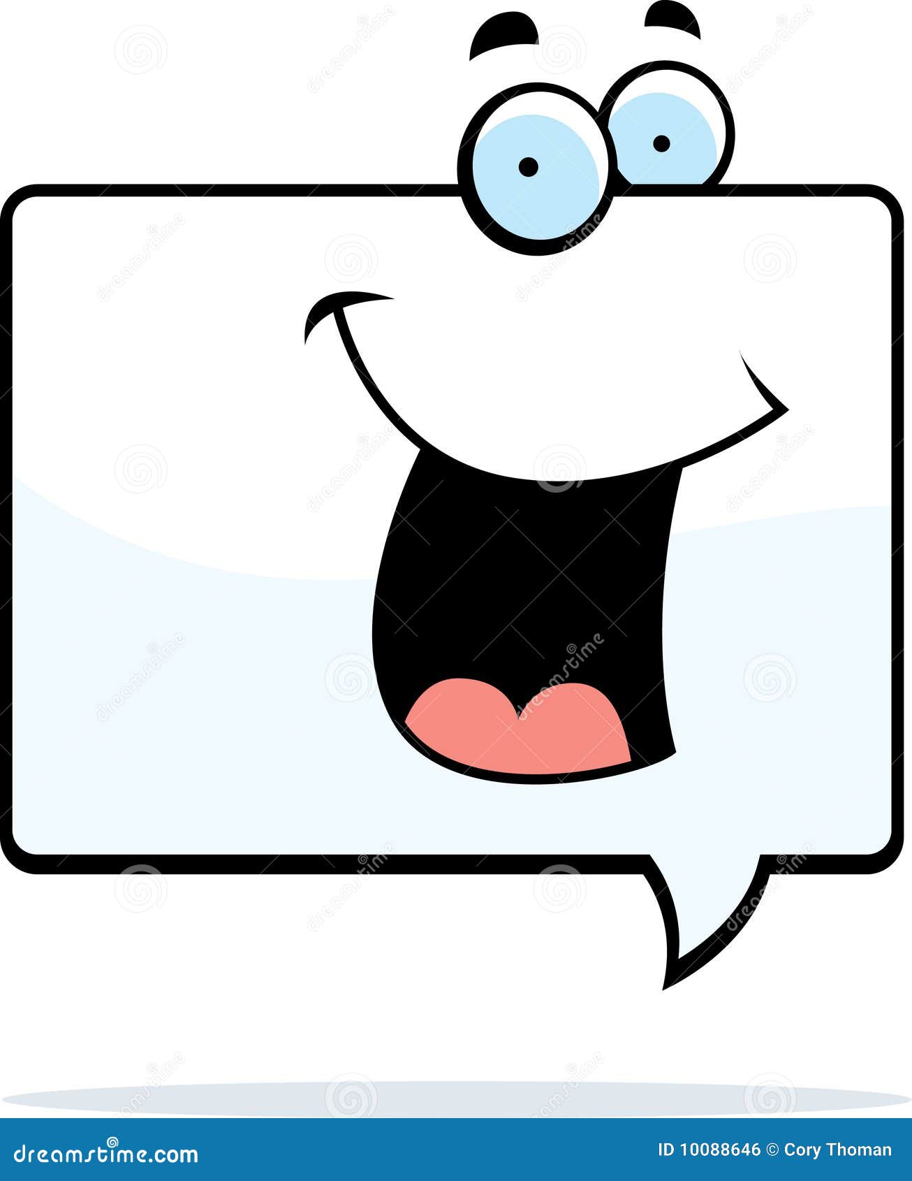 Word Bubble Smiling stock vector. Illustration of talking 10088646
