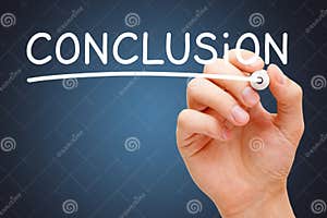 The Word Conclusion Appearing Behind Torn Brown Paper Royalty Free 