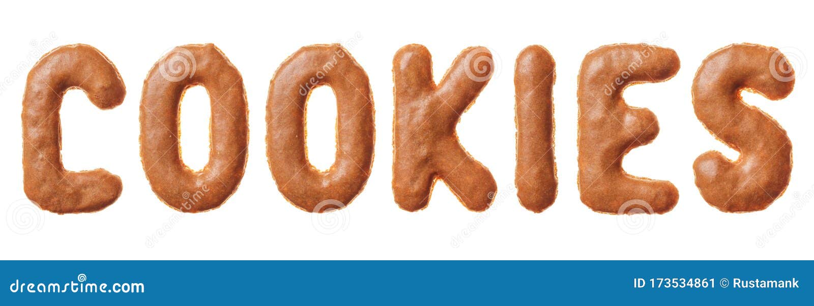 Word Cookies Made of Real Cookies Stock Image Image of bakery