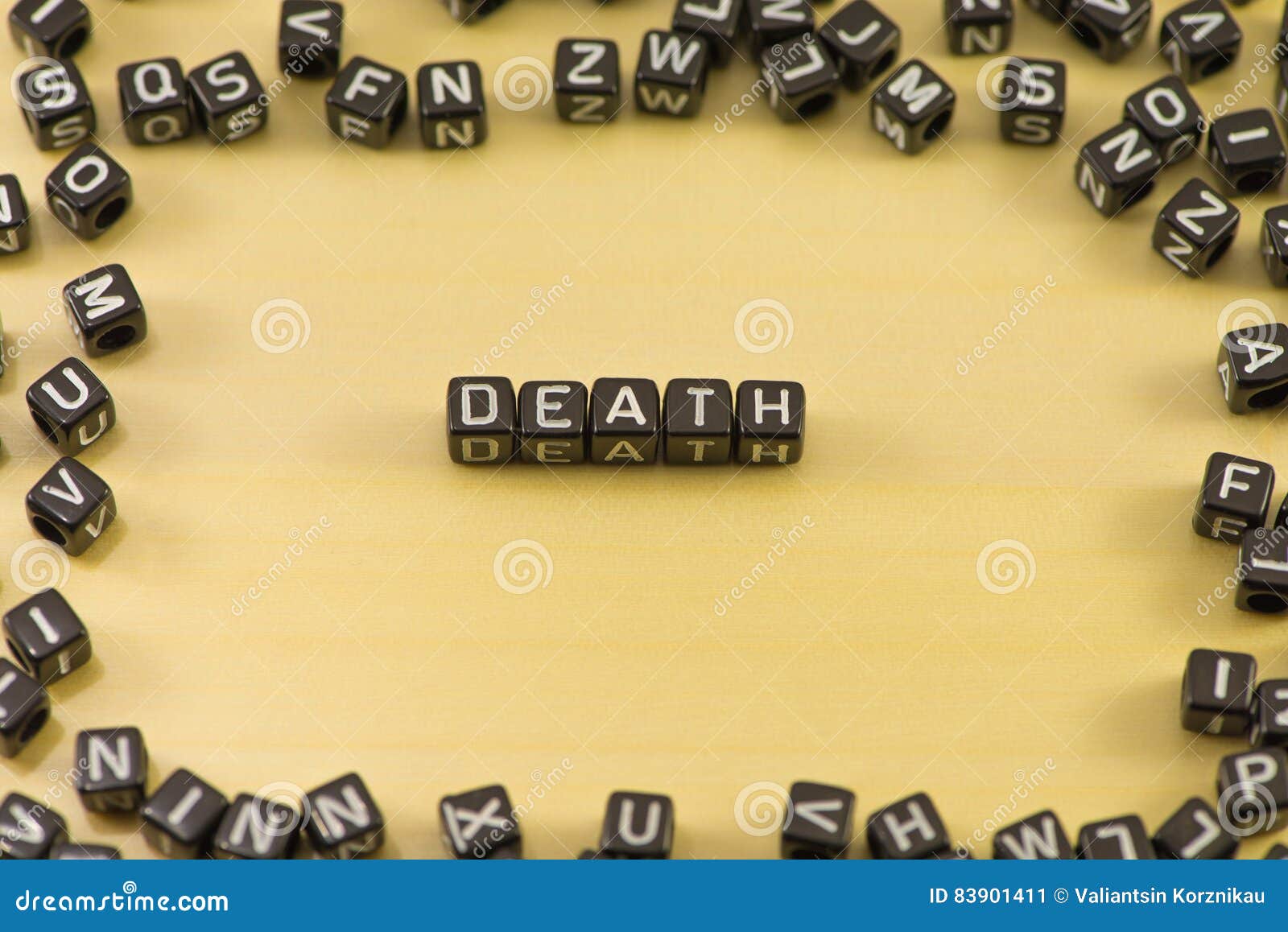The word death stock image. Image of fear, alone, criminal 83901411