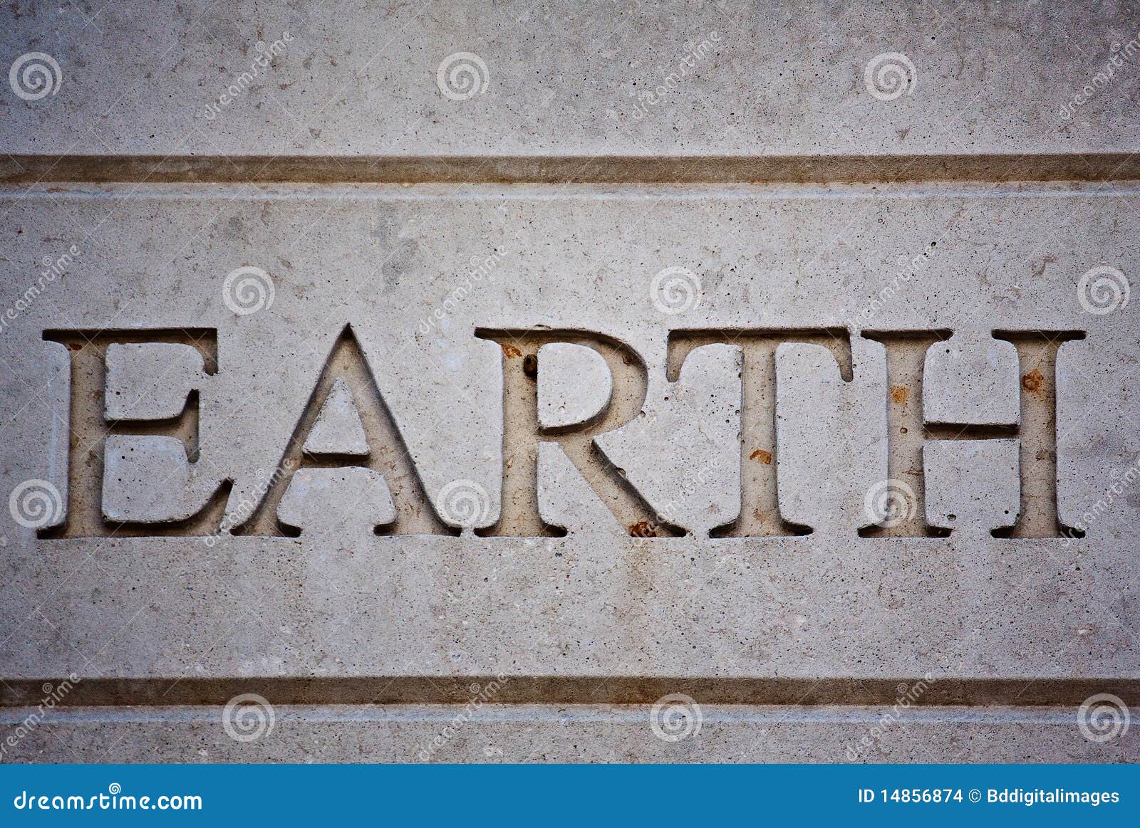 The Word Earth stock photo. Image of cement, word, textures 14856874