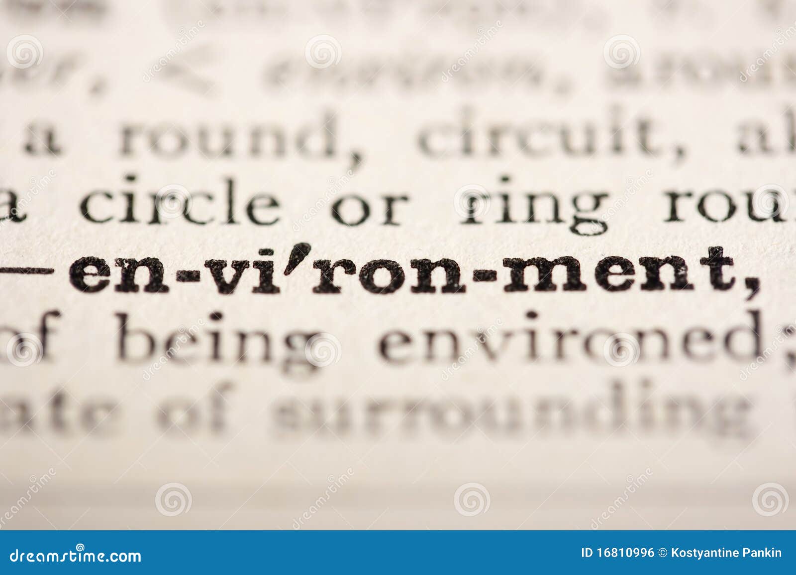 Word Environment Royalty Free Stock Image Image 16810996