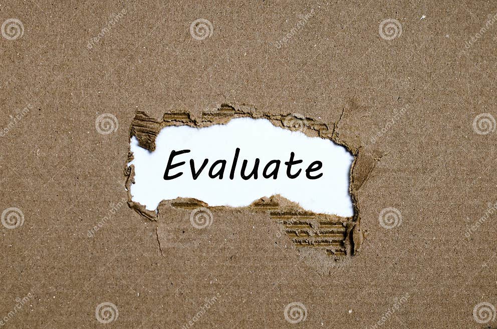 Example Of The Word Evaluate