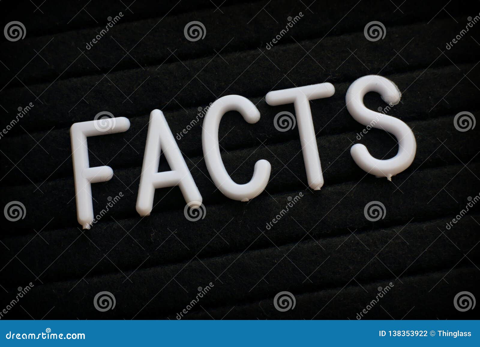 The Word Facts on a Notice Board Stock Photo Image of notice, text