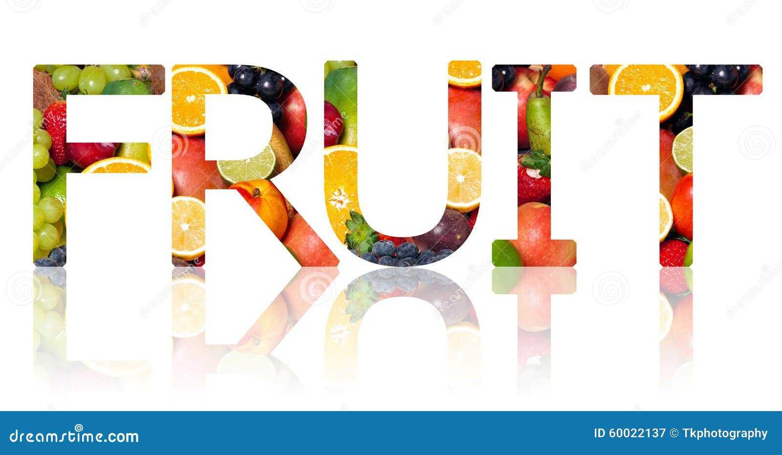The word FRUIT cut out stock image. Image of fruity, fruits 60022137