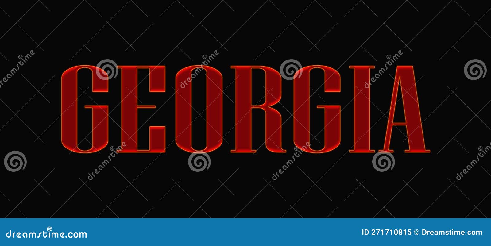 The Word on a Multicolored Background Stock Illustration