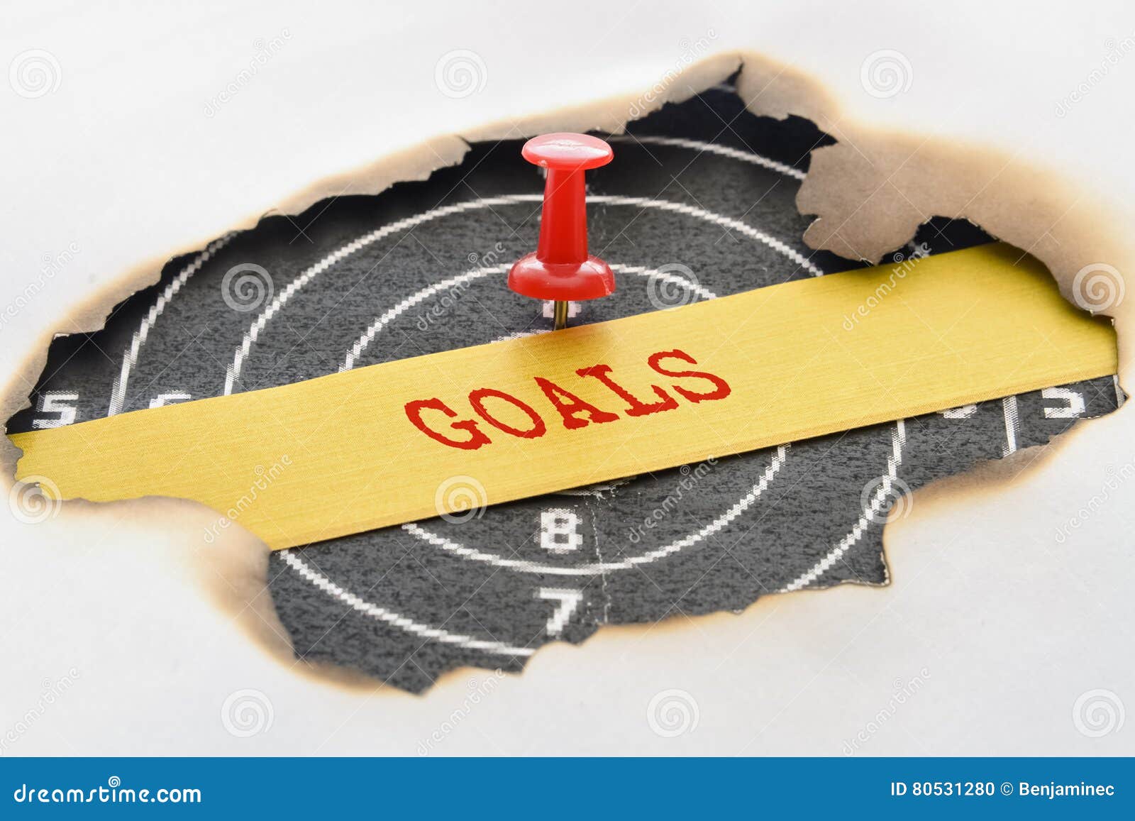 Word Goals and target stock photo. Image of progress 80531280