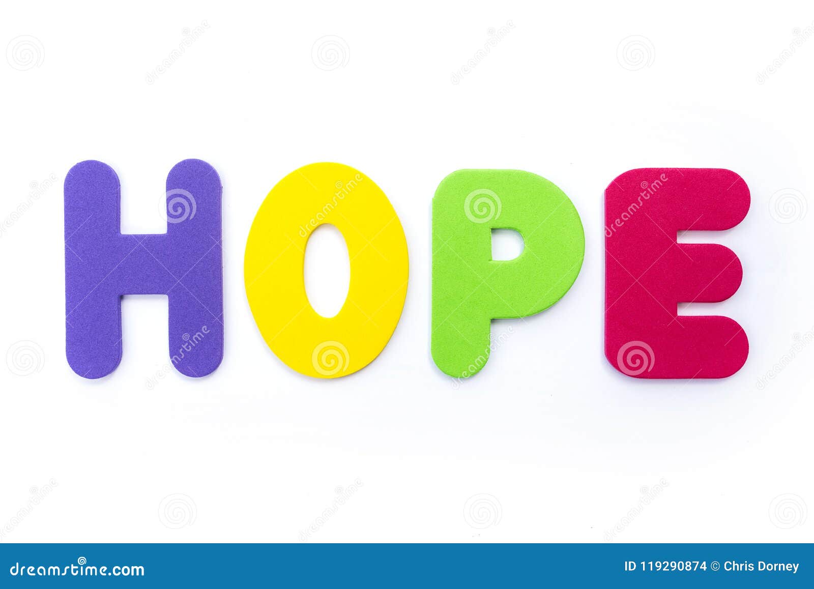 The word HOPE stock photo. Image of dreaming, anticipate 119290874