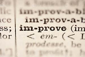 Word Improve Stock Photo Image Of Reading Letters Meaning 16954638