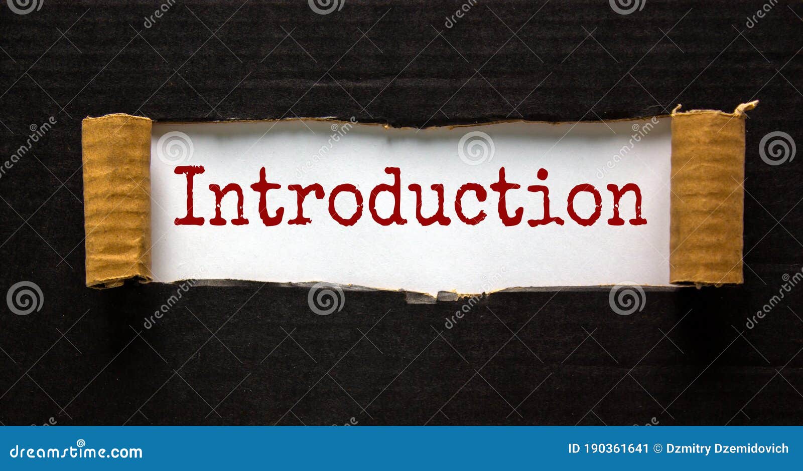 Word INTRODUCTION On Paper On Office Desk Stock Photography Word INTRODUCTION On Paper On Office Desk Stock Photography