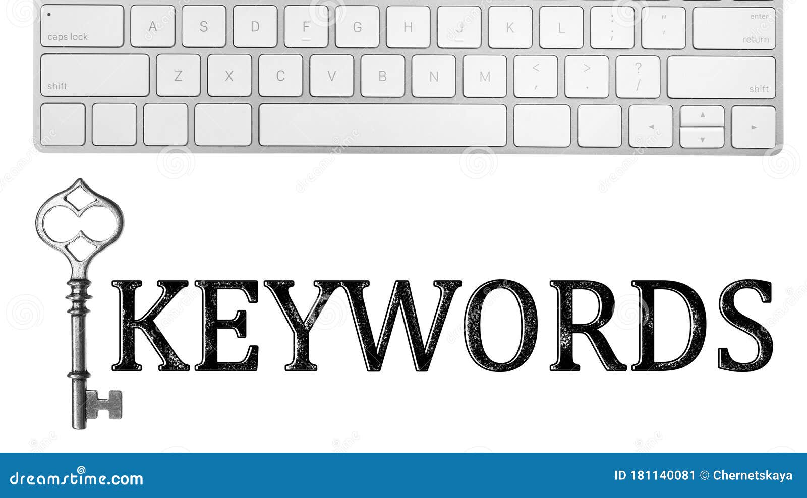 word keywords computer keyboard and key on background seo direction stock image image of keywords cyberspace 181140081