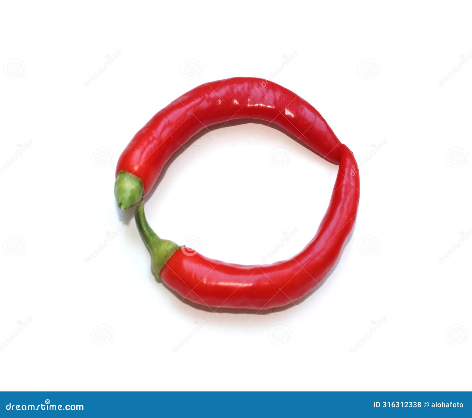 word letter o, number 0, circle frame from red green chili pepper letter for mojo rojo, mojo verde recipe
