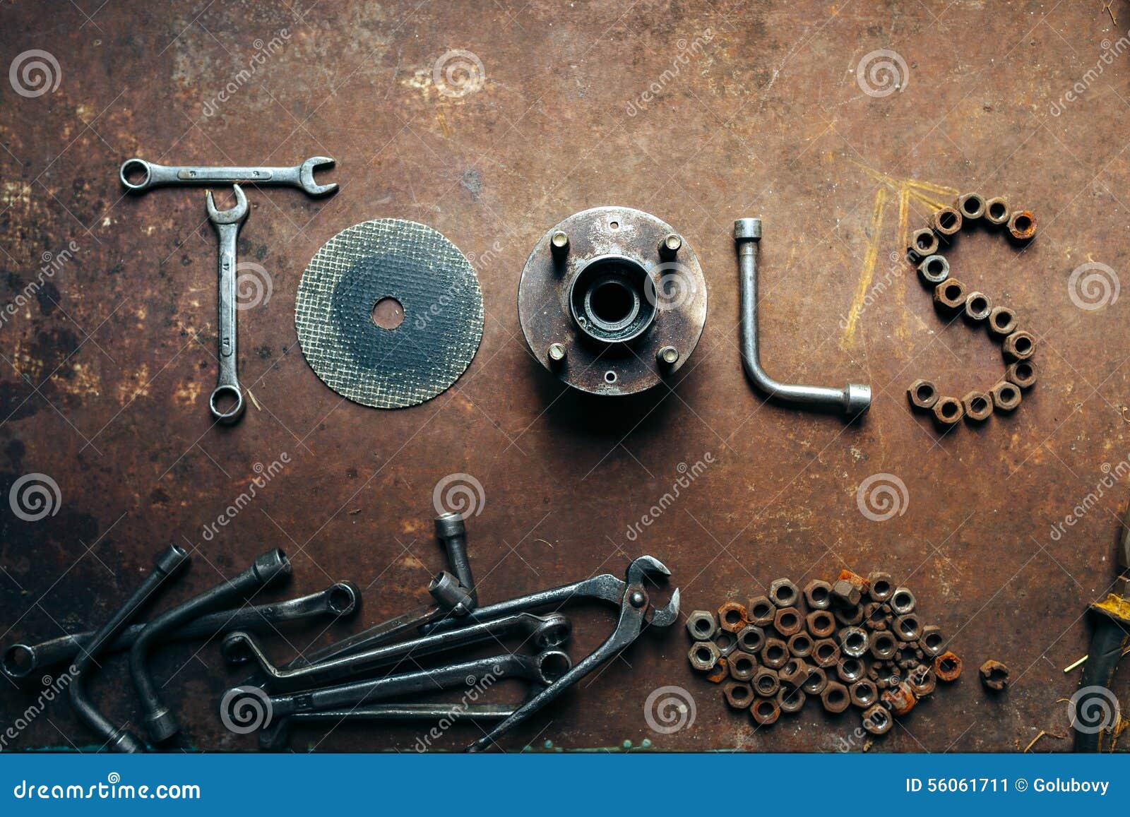 The word made of tools stock image. Image of mechanic 56061711