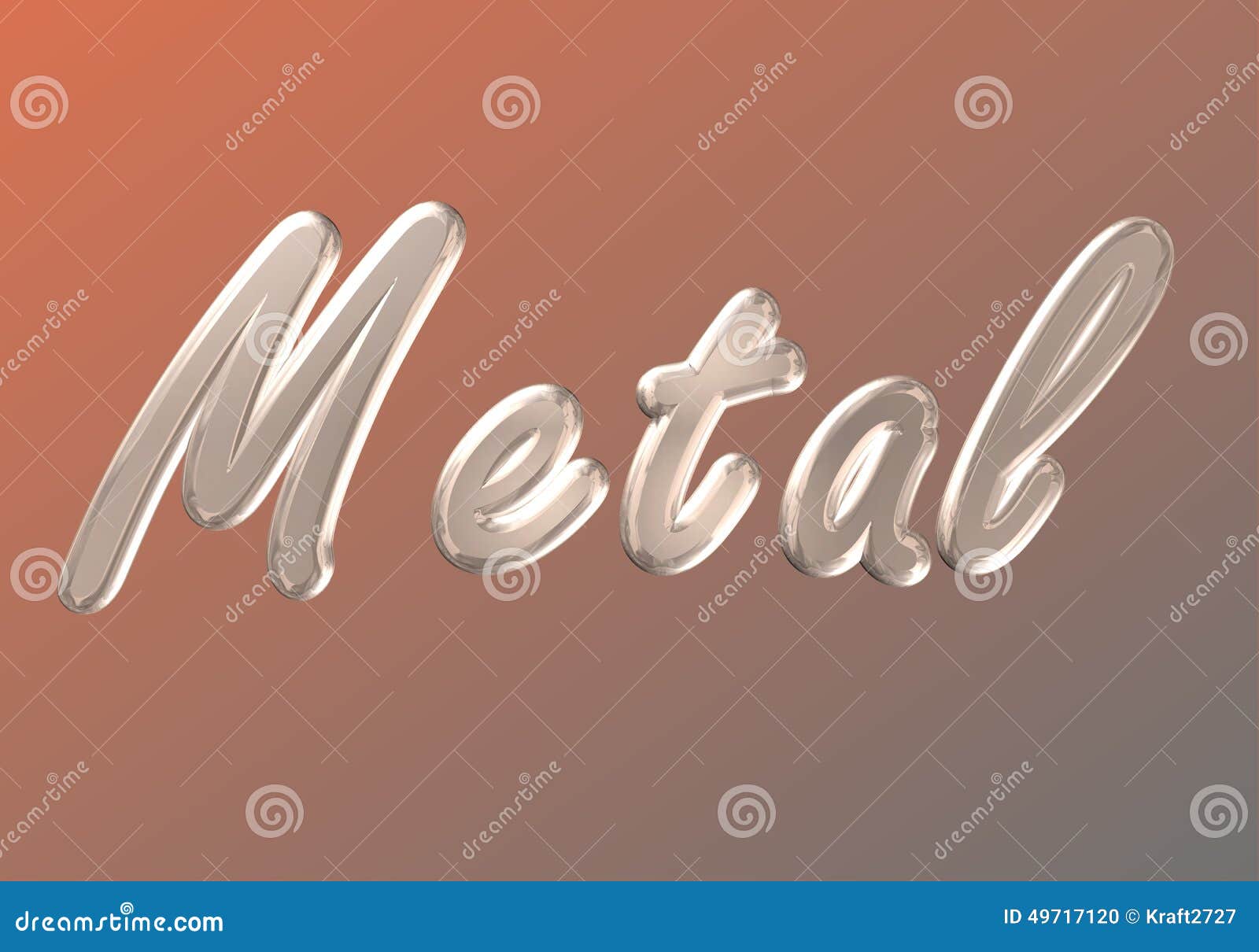 Word metal stock illustration. Illustration of alphabet 49717120