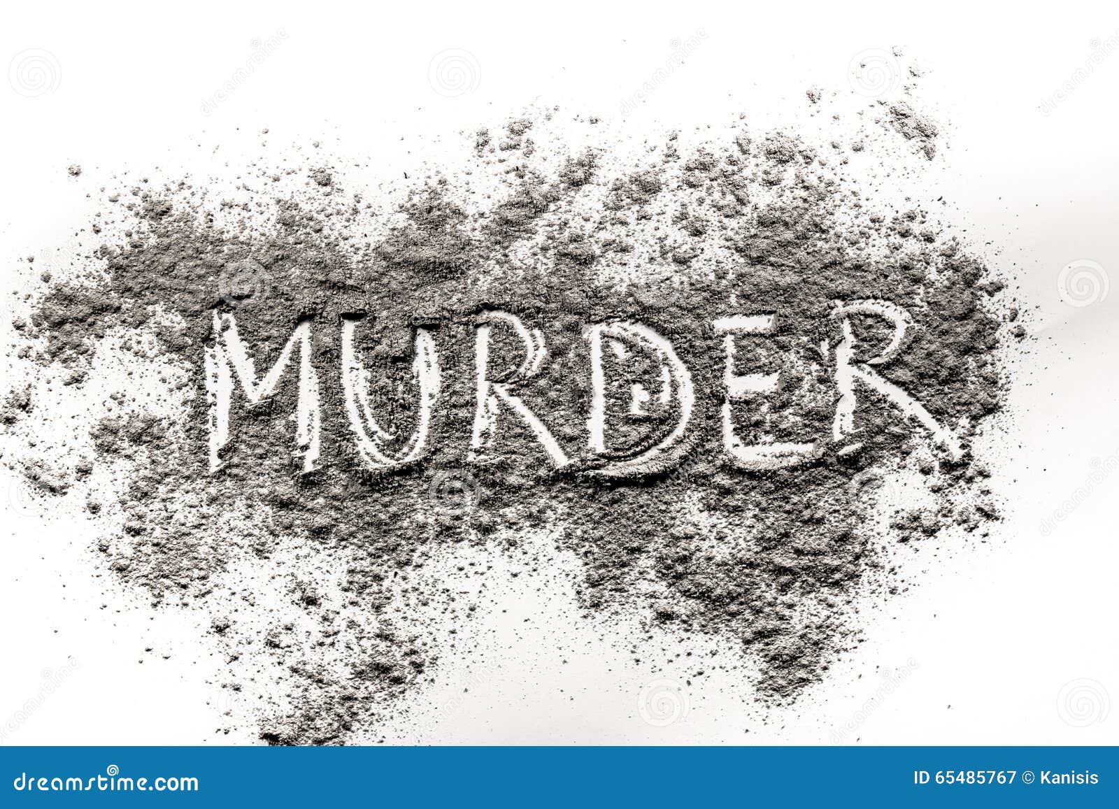 word murder written in ash