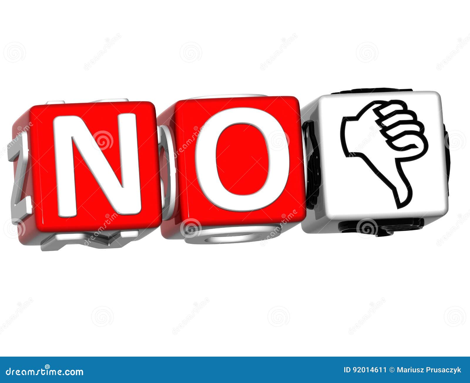 The Word No in Many Different Languages. Stock Illustration