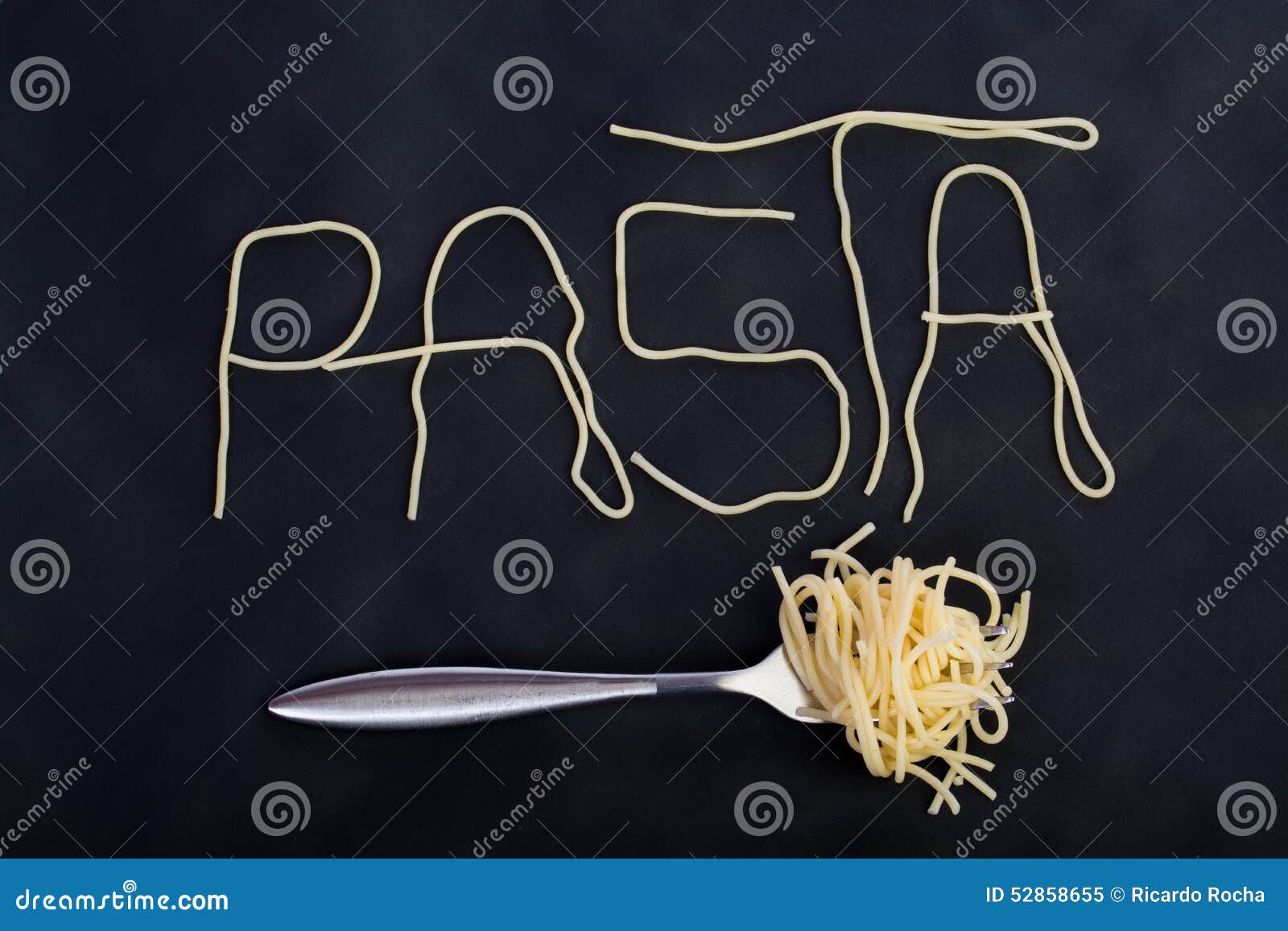 Word Pasta Made of Sapghetti Stock Image Image of ingredient, lunch