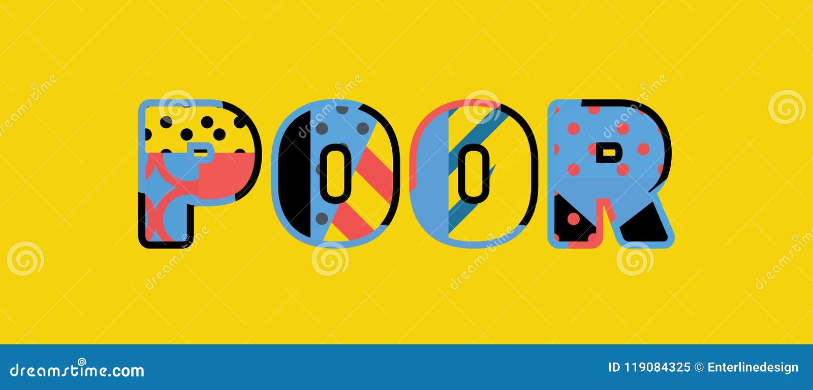 poor concept word art 