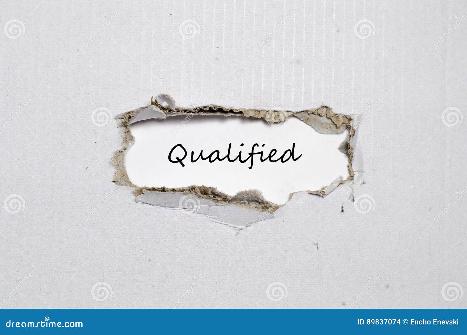 The Word Qualified Appearing Behind Torn Paper Stock Photo Image Of the-word-qualified-appearing-behind-torn-paper-stock-photo-image-of
