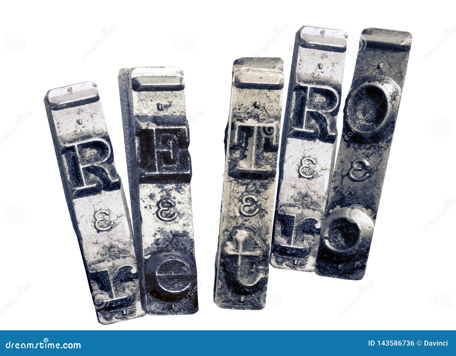 The Word RETRO with Old Typwriter Keys Monochrome Stock Photo Image of journalist, publishing