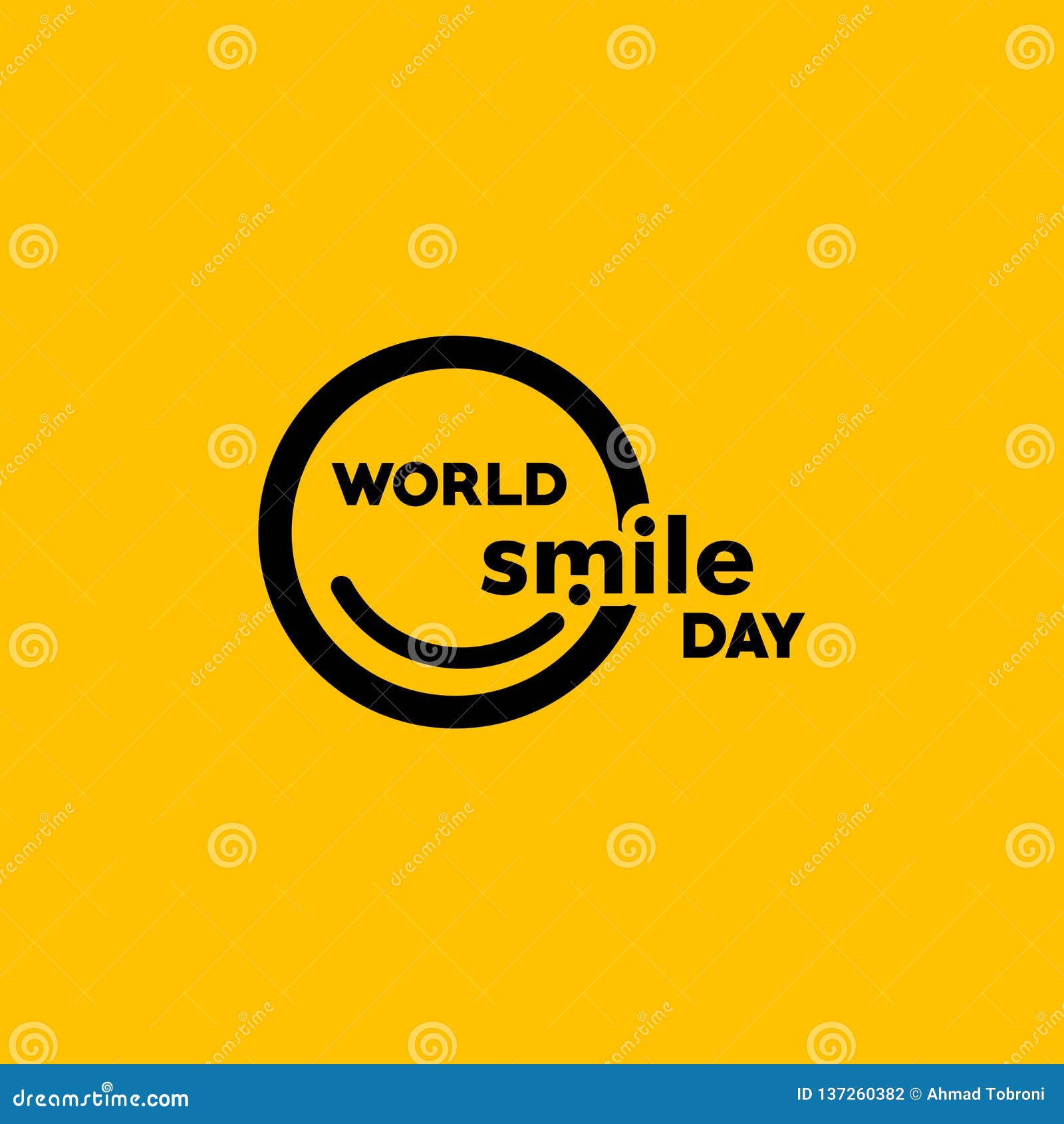 Download Word Smile Day Vector Template Design Illustration Stock ...