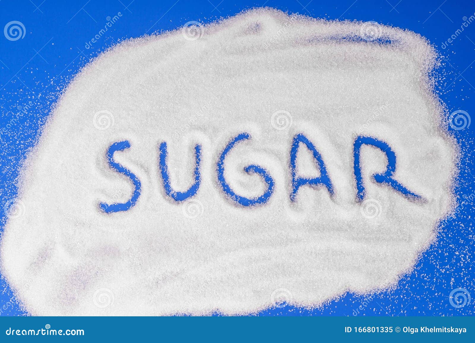The Word Sugar Written in Sugar Grains Stock Image Image of lifestyle